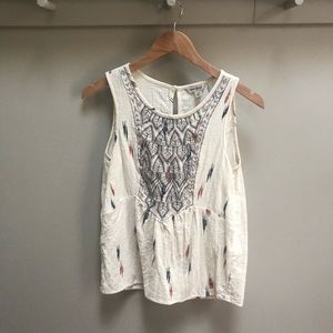 Lucky Brand Embroidered Top